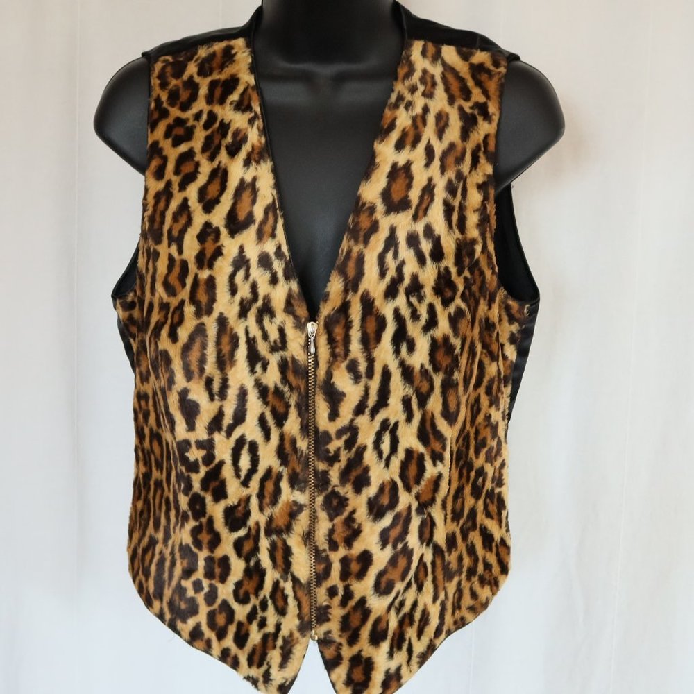 Lepoard Vest Tina Hagen 90's Collection